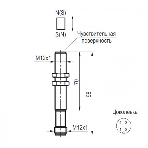 Габариты MS AC24A-24-S4-C