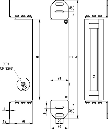 Габариты RPJ2-16-40-10-C