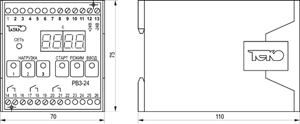 Габариты РВ3-24