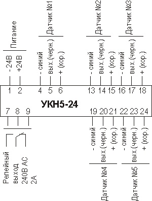 Схема подключения УКН5-24